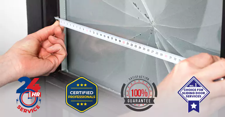 Residential Sliding Door Glass Repair in Cooper City
